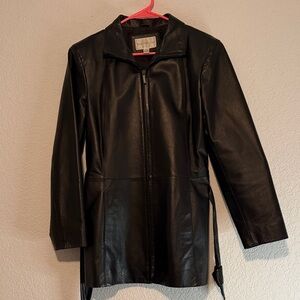 Black Worthington Leather Women's Jacket